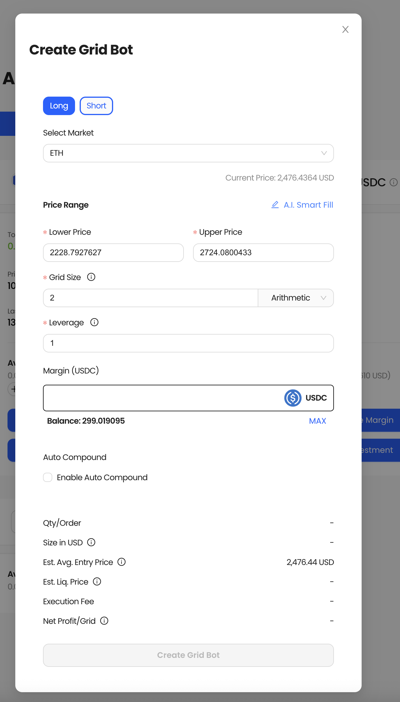 Create Bot Modal